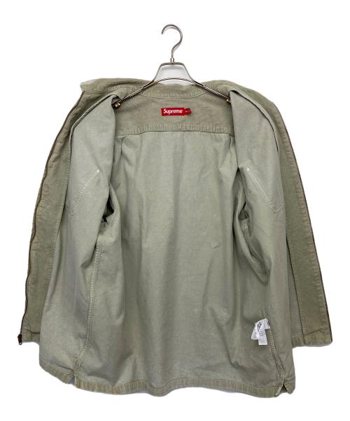 SUPREME（シュプリーム）SUPREME (シュプリーム) Washed Corduroy Zip Up Shirt SS24 カーキ サイズ:XXLの古着・服飾アイテム