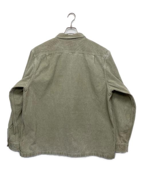 SUPREME（シュプリーム）SUPREME (シュプリーム) Washed Corduroy Zip Up Shirt SS24 カーキ サイズ:XXLの古着・服飾アイテム