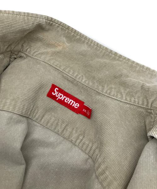 SUPREME（シュプリーム）SUPREME (シュプリーム) Washed Corduroy Zip Up Shirt SS24 カーキ サイズ:XXLの古着・服飾アイテム