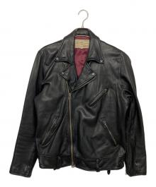 AVIREX（アヴィレックス）の古着「ダブルライダースジャケット」｜ブラック