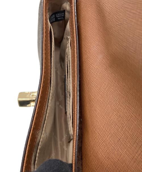 MICHAEL KORS（マイケル・コース）MICHAEL KORS (マイケル・コース) ウォレット付チェーンショルダーバッグ ブラウンの古着・服飾アイテム