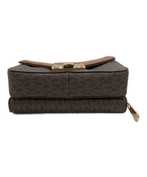 MICHAEL KORS（マイケル・コース）MICHAEL KORS (マイケル・コース) ウォレット付チェーンショルダーバッグ ブラウンの古着・服飾アイテム