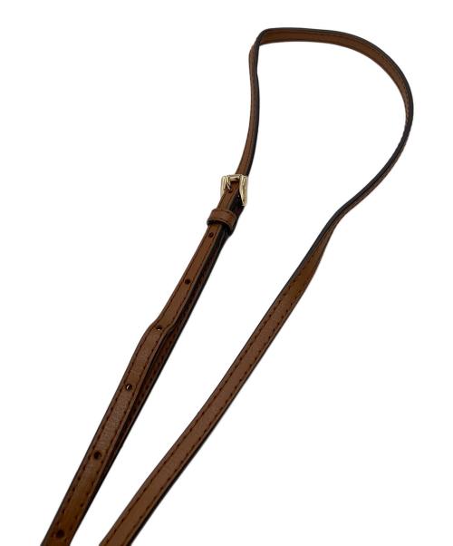 MICHAEL KORS（マイケル・コース）MICHAEL KORS (マイケル・コース) ウォレット付チェーンショルダーバッグ ブラウンの古着・服飾アイテム