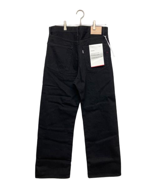 Graphpaper（グラフペーパー）Graphpaper (グラフペーパー) セルビッジワイドストレートデニムパンツ　ワイドパンツ ブラック サイズ:２ 未使用品の古着・服飾アイテム