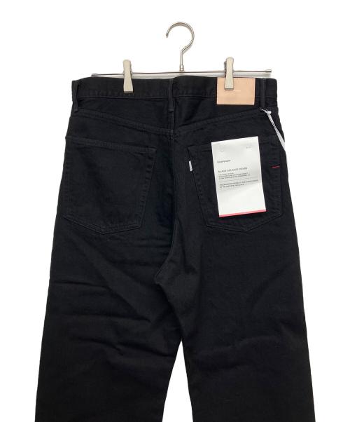 Graphpaper（グラフペーパー）Graphpaper (グラフペーパー) セルビッジワイドストレートデニムパンツ　ワイドパンツ ブラック サイズ:２ 未使用品の古着・服飾アイテム