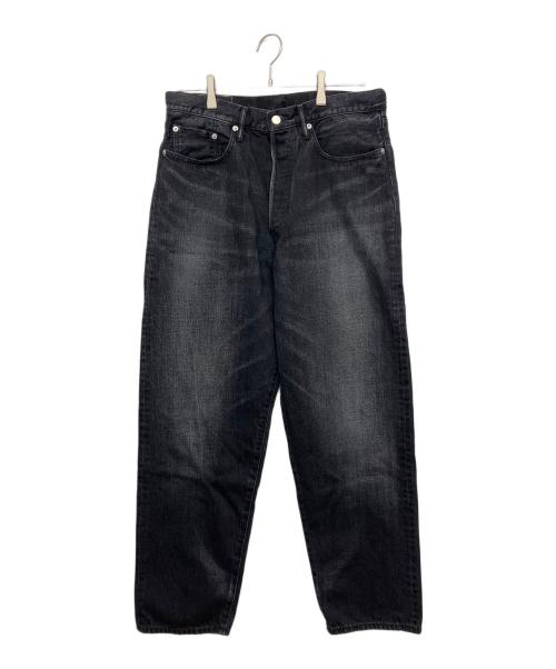 Graphpaper（グラフペーパー）Graphpaper (グラフペーパー) セルビッチデニム 5ポケットテーパードパンツ　デニムパンツ ブラック サイズ:２ 未使用品の古着・服飾アイテム
