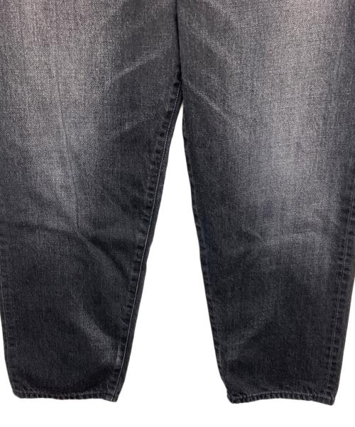 Graphpaper（グラフペーパー）Graphpaper (グラフペーパー) セルビッチデニム 5ポケットテーパードパンツ　デニムパンツ ブラック サイズ:２ 未使用品の古着・服飾アイテム