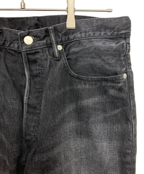 Graphpaper（グラフペーパー）Graphpaper (グラフペーパー) セルビッチデニム 5ポケットテーパードパンツ　デニムパンツ ブラック サイズ:２ 未使用品の古着・服飾アイテム