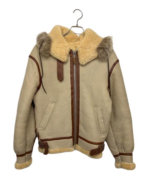 AVIREX（アヴィレックス）AVIREX (アヴィレックス) ムートンジャケット ベージュ サイズ:36の古着・服飾アイテム