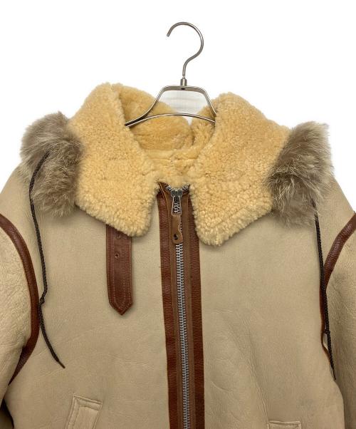 AVIREX（アヴィレックス）AVIREX (アヴィレックス) ムートンジャケット ベージュ サイズ:36の古着・服飾アイテム