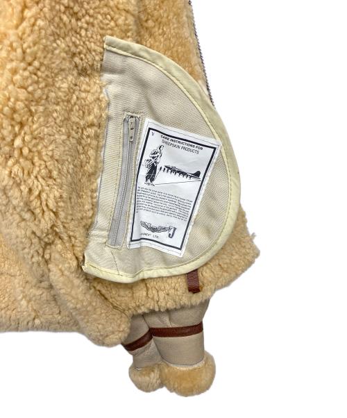 AVIREX（アヴィレックス）AVIREX (アヴィレックス) ムートンジャケット ベージュ サイズ:36の古着・服飾アイテム