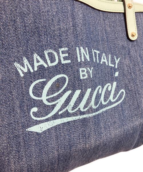 GUCCI（グッチ）GUCCI (グッチ) デニムトートバッグ インディゴの古着・服飾アイテム