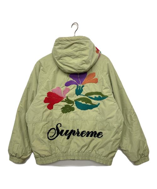 SUPREME（シュプリーム）SUPREME (シュプリーム) Needlepoint Hooded Jacket 	23FW グリーン サイズ:Mの古着・服飾アイテム