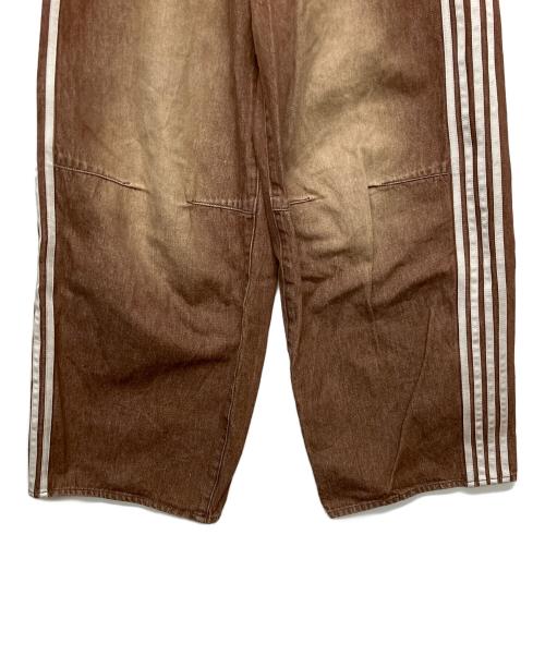 THETOE（ザ トゥー）THETOE (ザ トゥー) EMIRATES TRACK DENIM PANTS　コットンパンツ ブラウン サイズ:Sの古着・服飾アイテム