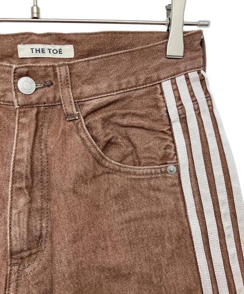 THETOE（ザ トゥー）THETOE (ザ トゥー) EMIRATES TRACK DENIM PANTS　コットンパンツ ブラウン サイズ:Sの古着・服飾アイテム