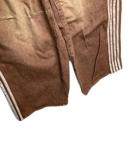 THETOE（ザ トゥー）THETOE (ザ トゥー) EMIRATES TRACK DENIM PANTS　コットンパンツ ブラウン サイズ:Sの古着・服飾アイテム