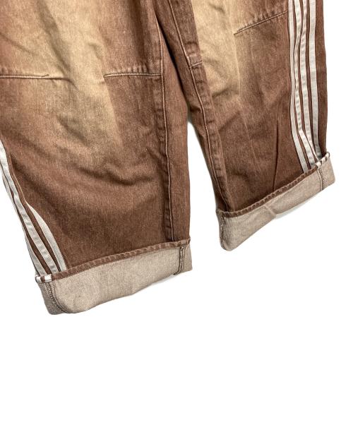 THETOE（ザ トゥー）THETOE (ザ トゥー) EMIRATES TRACK DENIM PANTS　コットンパンツ ブラウン サイズ:Sの古着・服飾アイテム