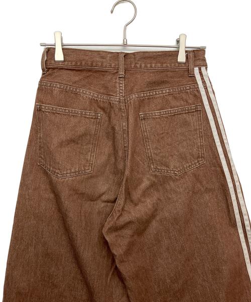 THETOE（ザ トゥー）THETOE (ザ トゥー) EMIRATES TRACK DENIM PANTS　コットンパンツ ブラウン サイズ:Sの古着・服飾アイテム