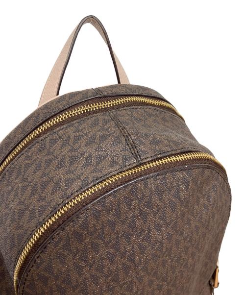 MICHAEL KORS（マイケル・コース）MICHAEL KORS (マイケル・コース) リュック ブラウン×ピンクの古着・服飾アイテム