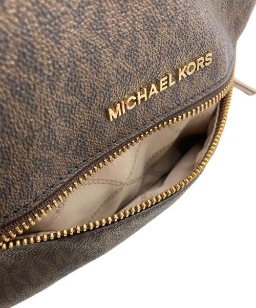 MICHAEL KORS（マイケル・コース）MICHAEL KORS (マイケル・コース) リュック ブラウン×ピンクの古着・服飾アイテム