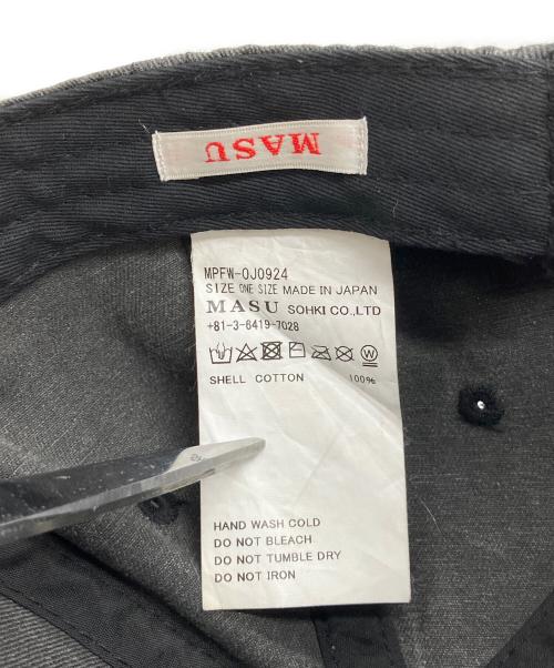 masu（エムエーエスユー）MASU (エムエーエスユー) キャップ グレーの古着・服飾アイテム