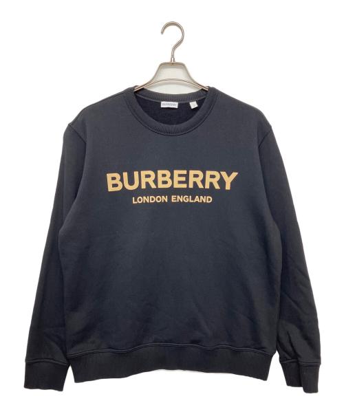 BURBERRY（バーバリー）BURBERRY (バーバリー) ロゴスウェット ブラック サイズ:Lの古着・服飾アイテム
