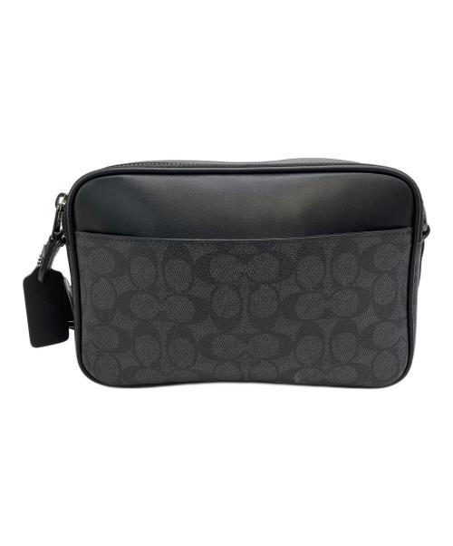 COACH（コーチ）COACH (コーチ) シグネチャー ショルダーバッグ ブラックの古着・服飾アイテム