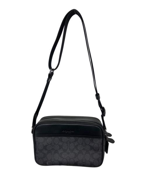 COACH（コーチ）COACH (コーチ) シグネチャー ショルダーバッグ ブラックの古着・服飾アイテム