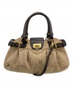 Salvatore Ferragamoサルヴァトーレ フェラガモ）の古着「ガンチーニ」｜ベージュ