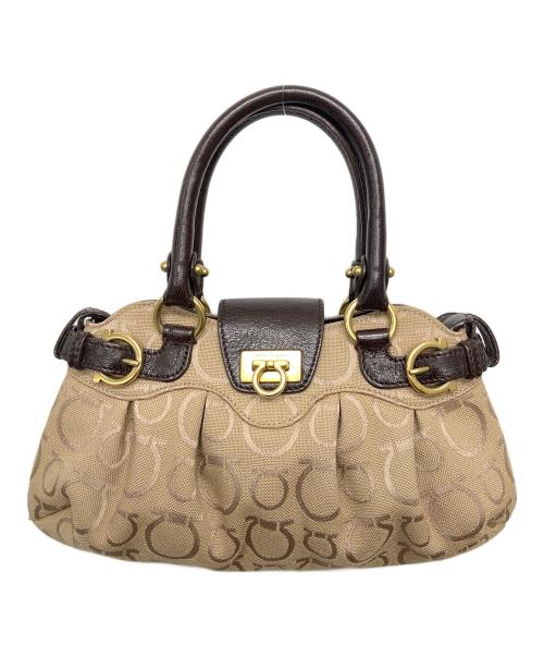 Salvatore Ferragamo（サルヴァトーレ フェラガモ）Salvatore Ferragamo (サルヴァトーレ フェラガモ) ガンチーニ ベージュの古着・服飾アイテム