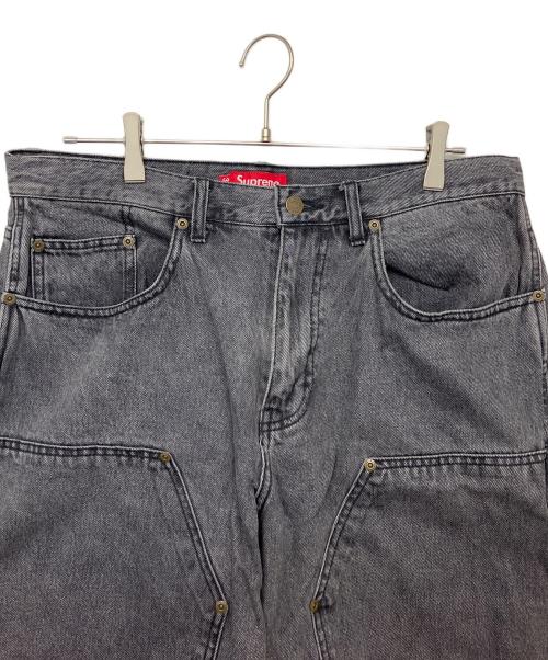 SUPREME（シュプリーム）SUPREME (シュプリーム) Cutoff Double Knee Denim　ハーフパンツ ブラック サイズ:86cm (W34)の古着・服飾アイテム