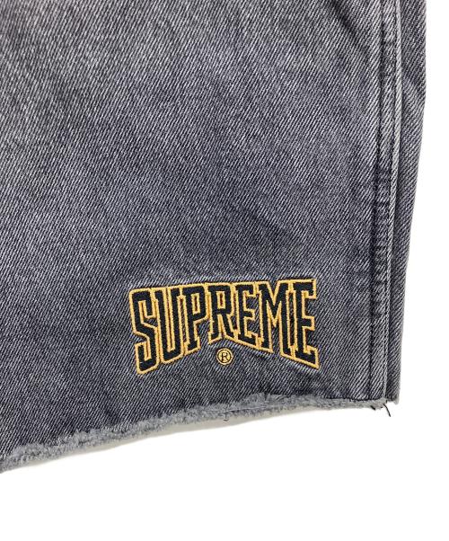 SUPREME（シュプリーム）SUPREME (シュプリーム) Cutoff Double Knee Denim　ハーフパンツ ブラック サイズ:86cm (W34)の古着・服飾アイテム