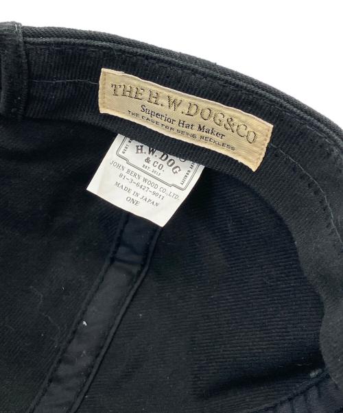 THE H.W.DOG&CO.（エイチダブリュードッグアンドコー）THE H.W.DOG&CO. (エイチダブリュードッグアンドコー) キャップ ブラックの古着・服飾アイテム