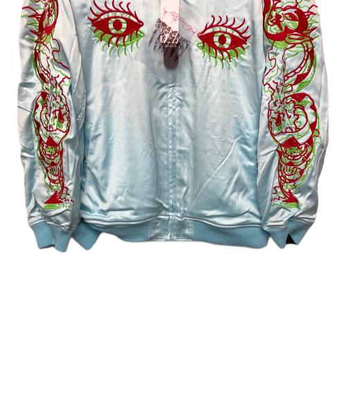 Ed Hardy（エド ハーディー）Ed Hardy (エド ハーディー) TRAVS (トラビス) REVERSIBLE SOUVENIR JACKET ブラック サイズ:Mの古着・服飾アイテム