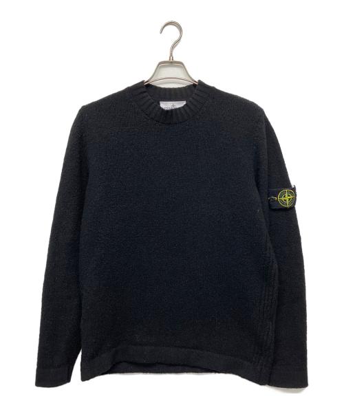 STONE ISLAND（ストーンアイランド）STONE ISLAND (ストーンアイランド) 厚手ニット 2025AW ブラック サイズ:Mの古着・服飾アイテム