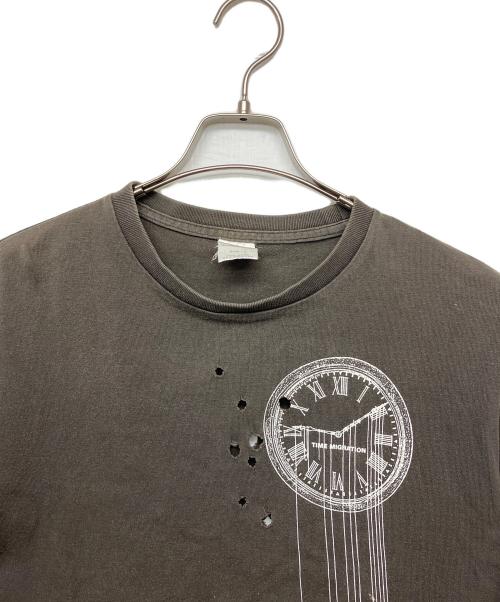 NUMBER (N)INE（ナンバーナイン）NUMBER (N)INE (ナンバーナイン) タイム期　ダメージか呼応半袖Tシャツ ブラック サイズ:３の古着・服飾アイテム