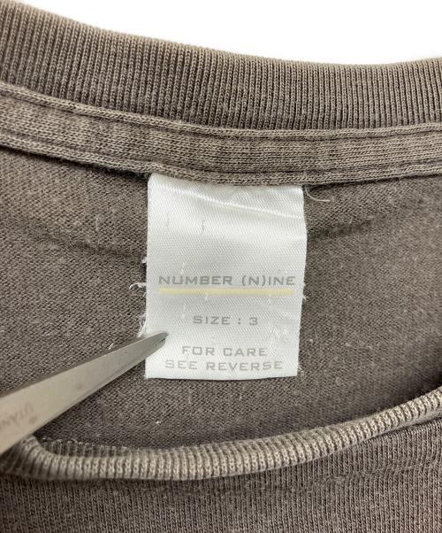 NUMBER (N)INE（ナンバーナイン）NUMBER (N)INE (ナンバーナイン) タイム期　ダメージか呼応半袖Tシャツ ブラック サイズ:３の古着・服飾アイテム