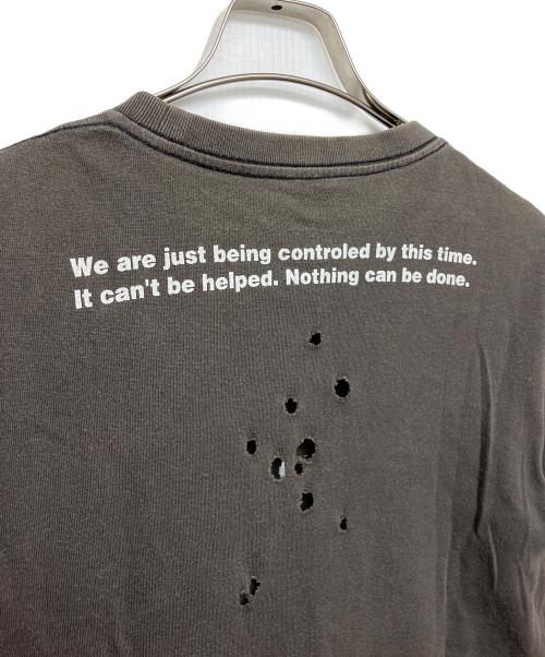 NUMBER (N)INE（ナンバーナイン）NUMBER (N)INE (ナンバーナイン) タイム期　ダメージか呼応半袖Tシャツ ブラック サイズ:３の古着・服飾アイテム