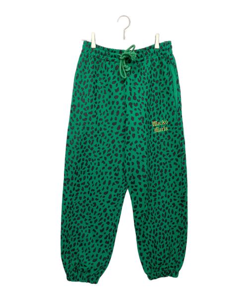 WACKO MARIA（ワコマリア）WACKO MARIA (ワコマリア) LEOPARD HEAVY WEIGHT SWEAT PANTS グリーン サイズ:Mの古着・服飾アイテム