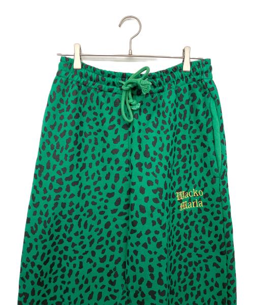 WACKO MARIA（ワコマリア）WACKO MARIA (ワコマリア) LEOPARD HEAVY WEIGHT SWEAT PANTS グリーン サイズ:Mの古着・服飾アイテム