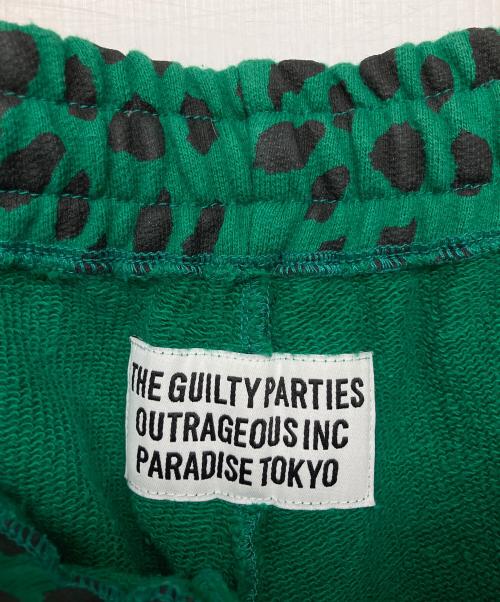 WACKO MARIA（ワコマリア）WACKO MARIA (ワコマリア) LEOPARD HEAVY WEIGHT SWEAT PANTS グリーン サイズ:Mの古着・服飾アイテム