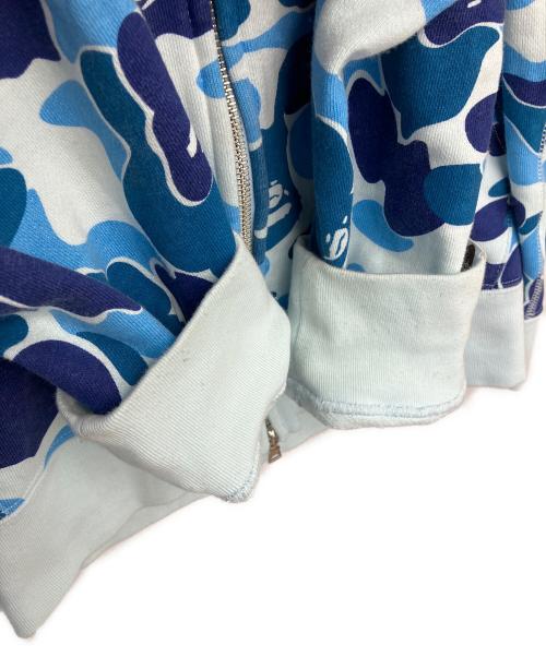 A BATHING APE（ア ベイシング エイプ）A BATHING APE (ア ベイシング エイプ) ジップパーカー ブルー サイズ:XLの古着・服飾アイテム