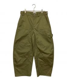 9090（9090）の古着「ダブルニーワークパンツ」｜グリーン