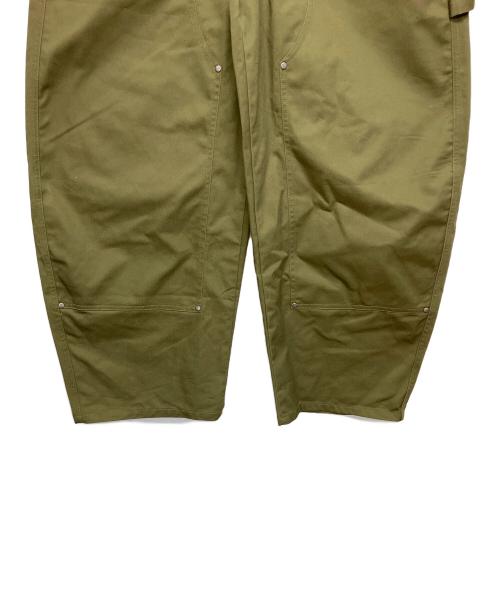 9090（9090）9090 (9090) ダブルニーワークパンツ グリーン サイズ:Lの古着・服飾アイテム