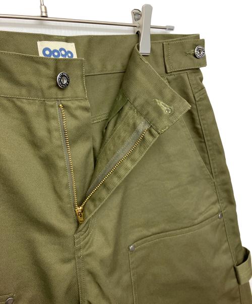 9090（9090）9090 (9090) ダブルニーワークパンツ グリーン サイズ:Lの古着・服飾アイテム
