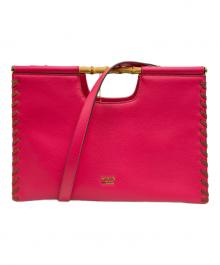 Samantha Thavasa（サマンサタバサ）の古着「2WAYバッグ」｜ショッキングピンク