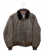 cooperクーパー）の古着「レザージャケット」｜ブラウン