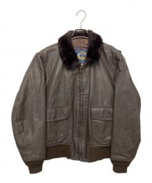 cooper（クーパー）の古着「レザージャケット」｜ブラウン