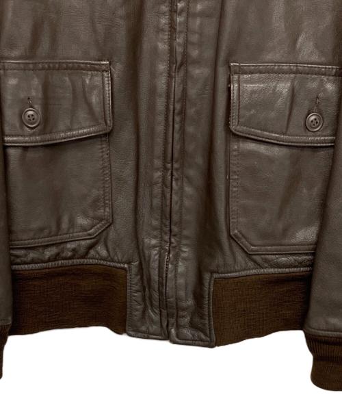 cooper（クーパー）cooper (クーパー) レザージャケット ブラウン サイズ:40Rの古着・服飾アイテム