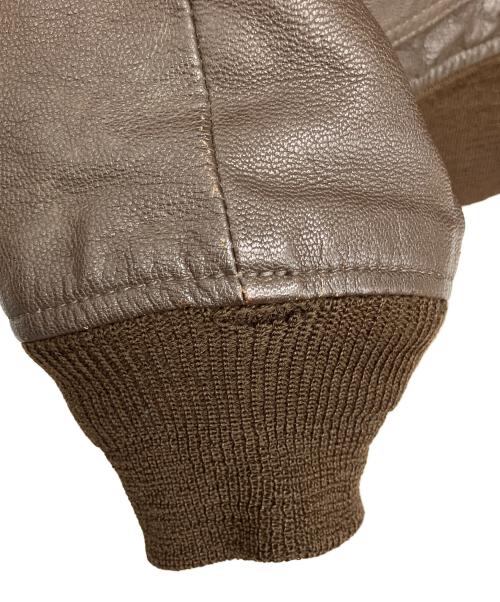 cooper（クーパー）cooper (クーパー) レザージャケット ブラウン サイズ:40Rの古着・服飾アイテム